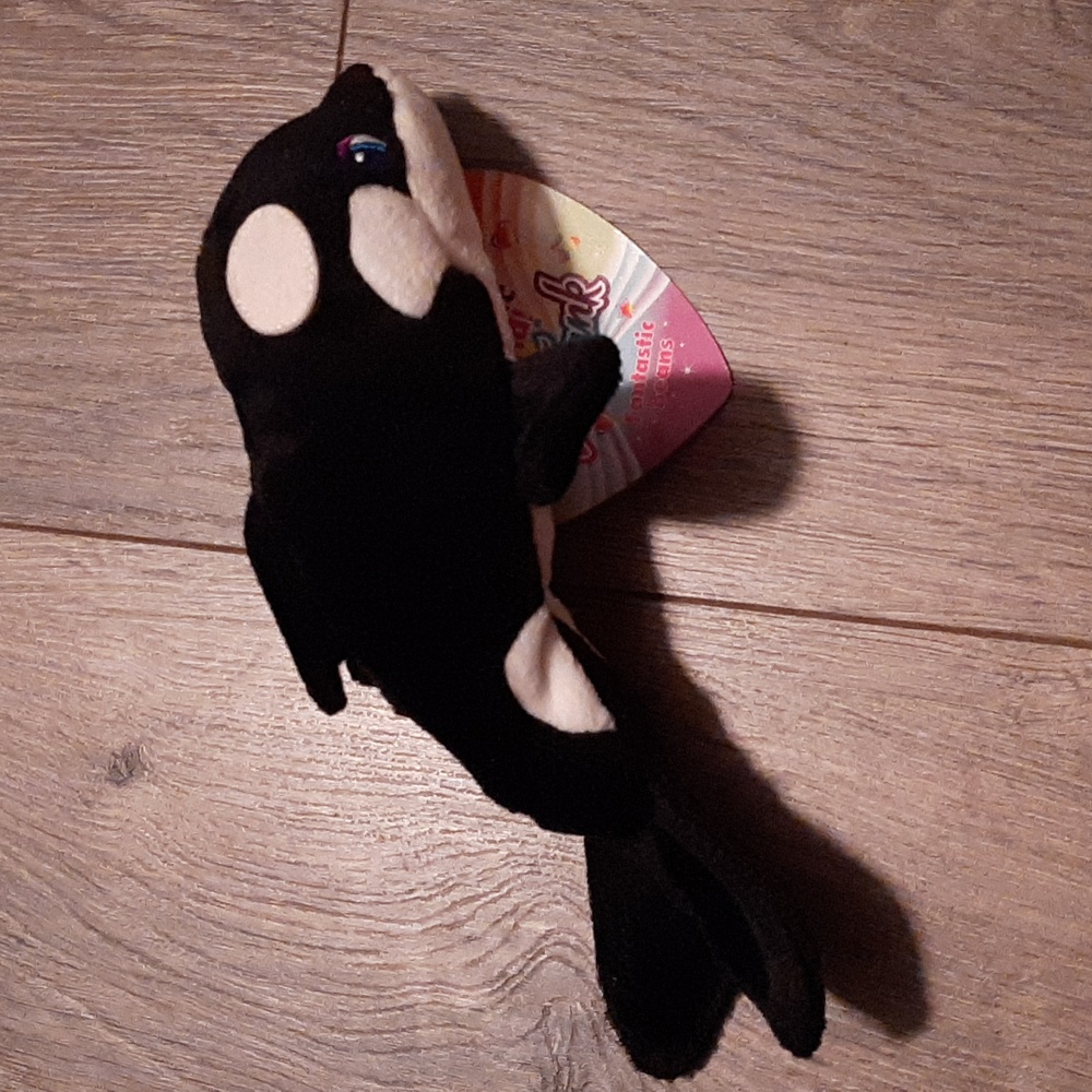 1998 Lisa frank max splash killer whale beanie baby - Picture 4 of 6